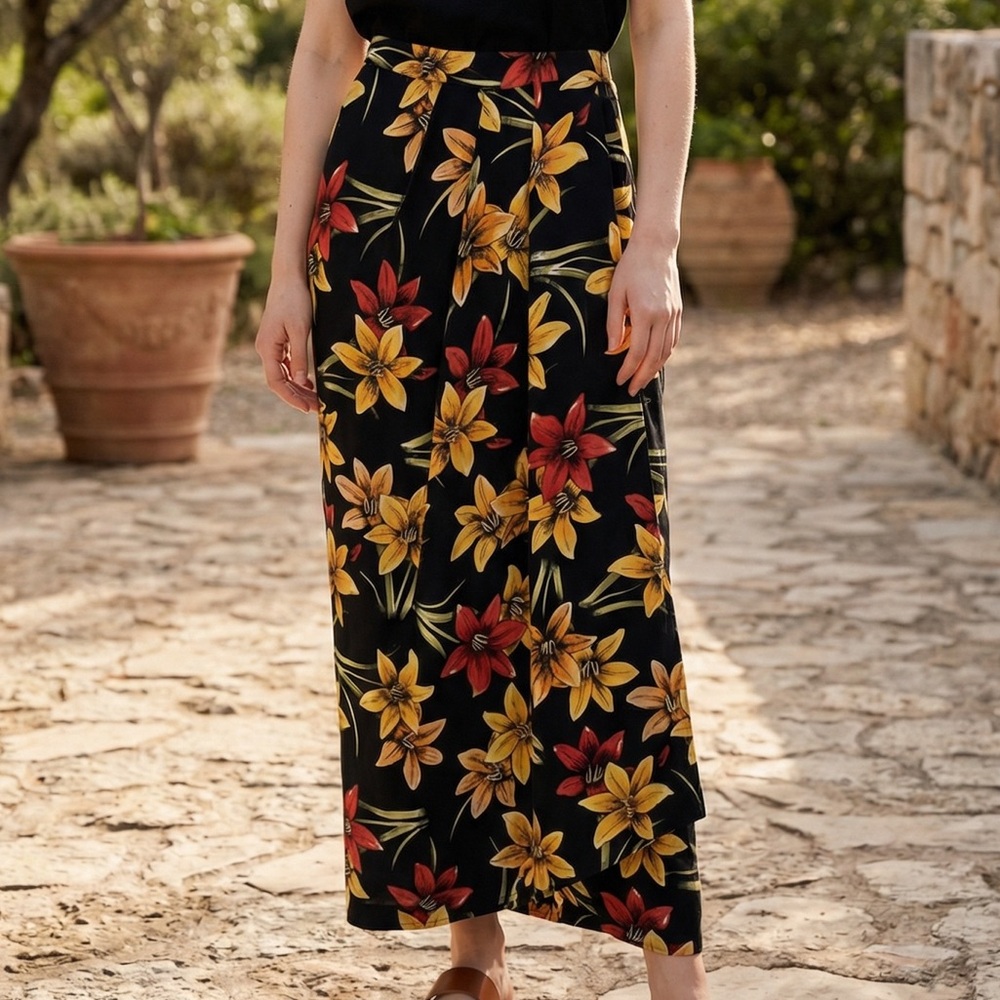 Jacqueline Ferrar Silk Maxi Skirt
